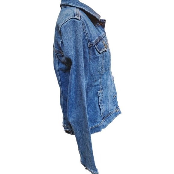 Sequin Hamsa Denim Jacket Size Large ARTICLES OF SOCIETY Hand Of Fatima - Picture 3 of 10